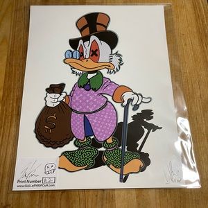 Signed artist print limited numbers 11”x8.5” in clear sleeve mint condition.